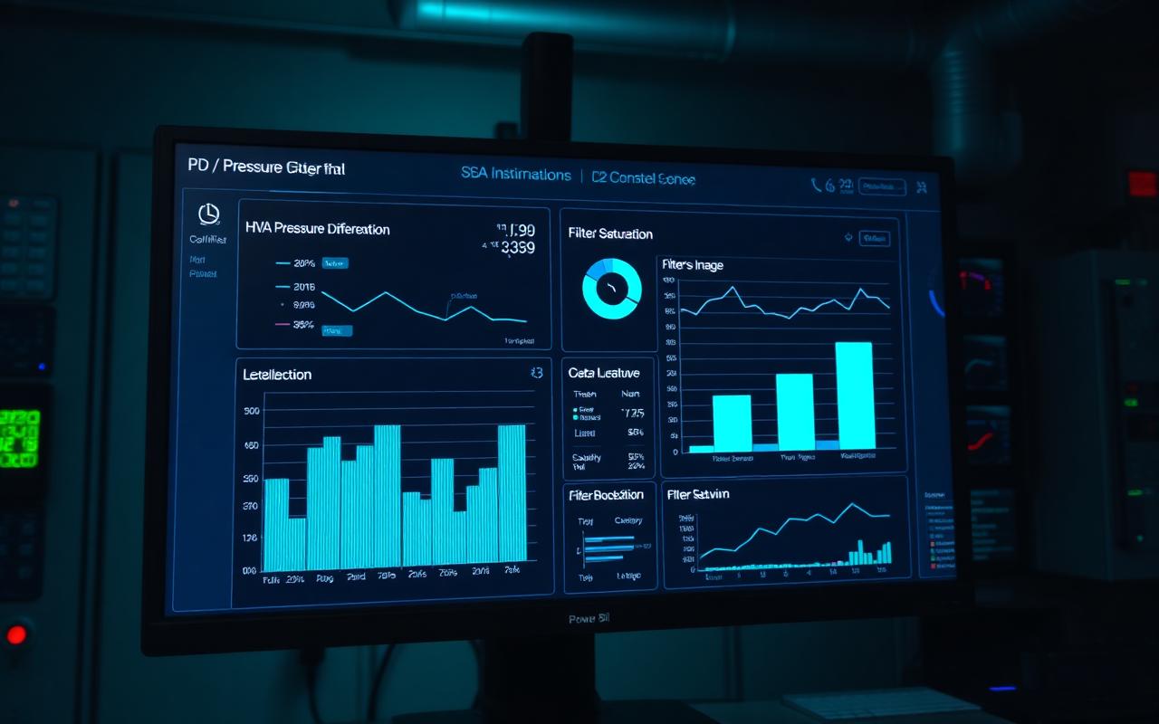 Dashboard Power BI monitorando HVAC